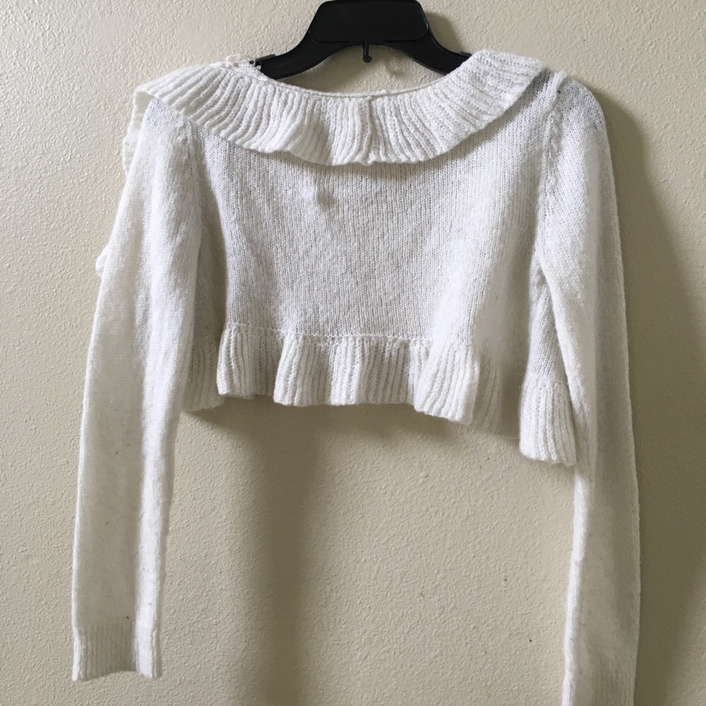 Knitted Ruffle Cardigan - Picture 2 of 4
